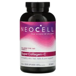 Neocell, Super Collagen + C, коллаген типа 1 и 3 с витамином C, 360 таблеток Neocell, Super Collagen + C, коллаген типа 1 и 3 с витамином C, 360 таблеток