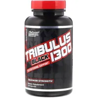 Nutrex Research, Tribulus Black 1300, поддержка уровня тестостерона, 120 капсул