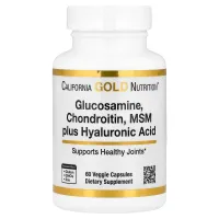 California Gold Nutrition, Glucosamine, Chondroitin,MSM+Hyaluronic Acid 120 капс.