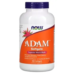 Now Foods, ADAM, превосходные мультивитамины для мужчин, 180 мягких таблеток Now Foods, ADAM, превосходные мультивитамины для мужчин, 180 мягких таблеток