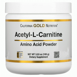 California Gold Nutrition, Ацетил-L-карнитин, порошок аминокислоты, 100 г