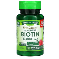 Nature's Truth Biotin 10,000 mcg (120 таблеток)
