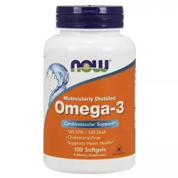 NOW Omega 3 1000 mg 100 капсул NOW Omega 3 1000 mg 100 капсул